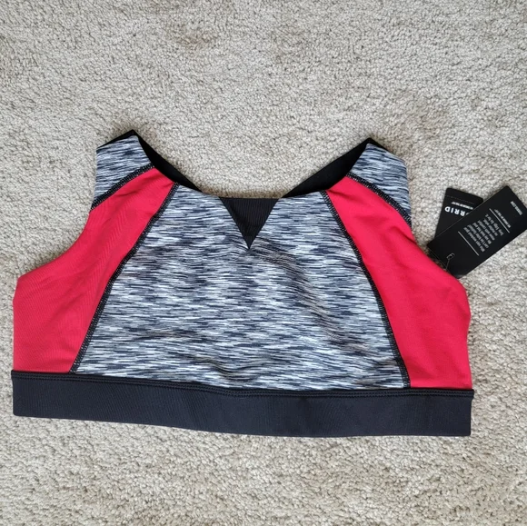 NWT Torrid Active Red and Gray Performance Sports Bra 1 - Picture 6 of 9